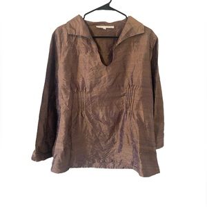 Erica Tanov 100% silk blouse